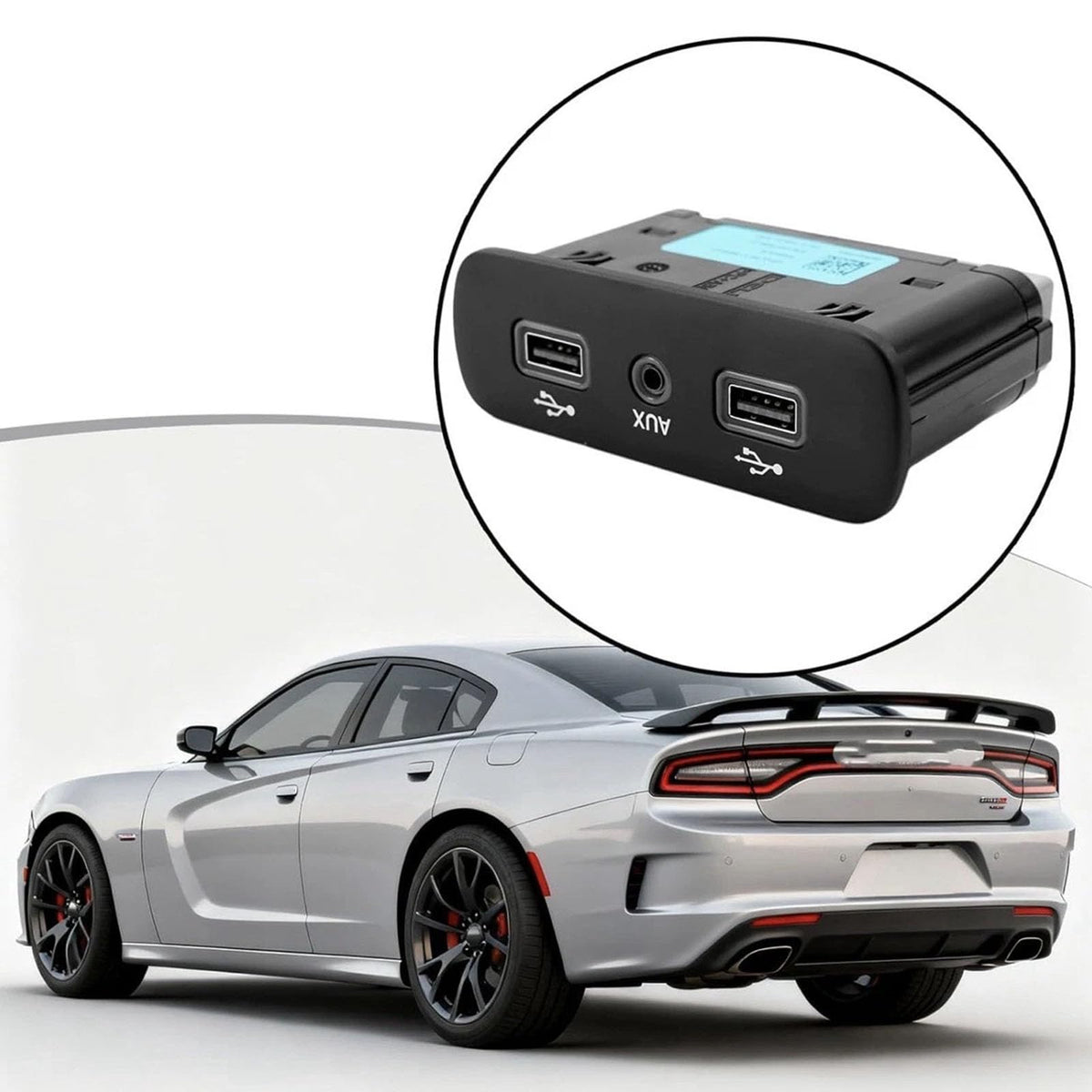 4-Port USB Car Media Charging Hub
