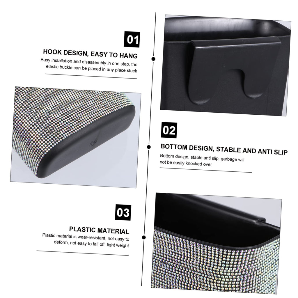 3-Piece Leakproof Car Trash Bin Set