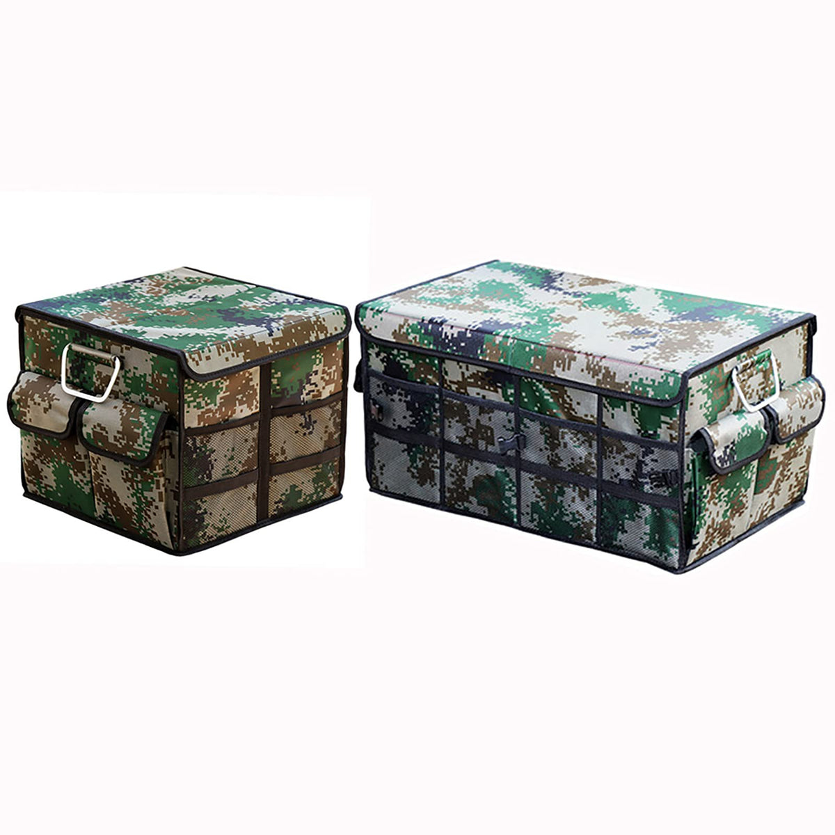 2-Piece Car Trunk Organizer with Detachable Lid