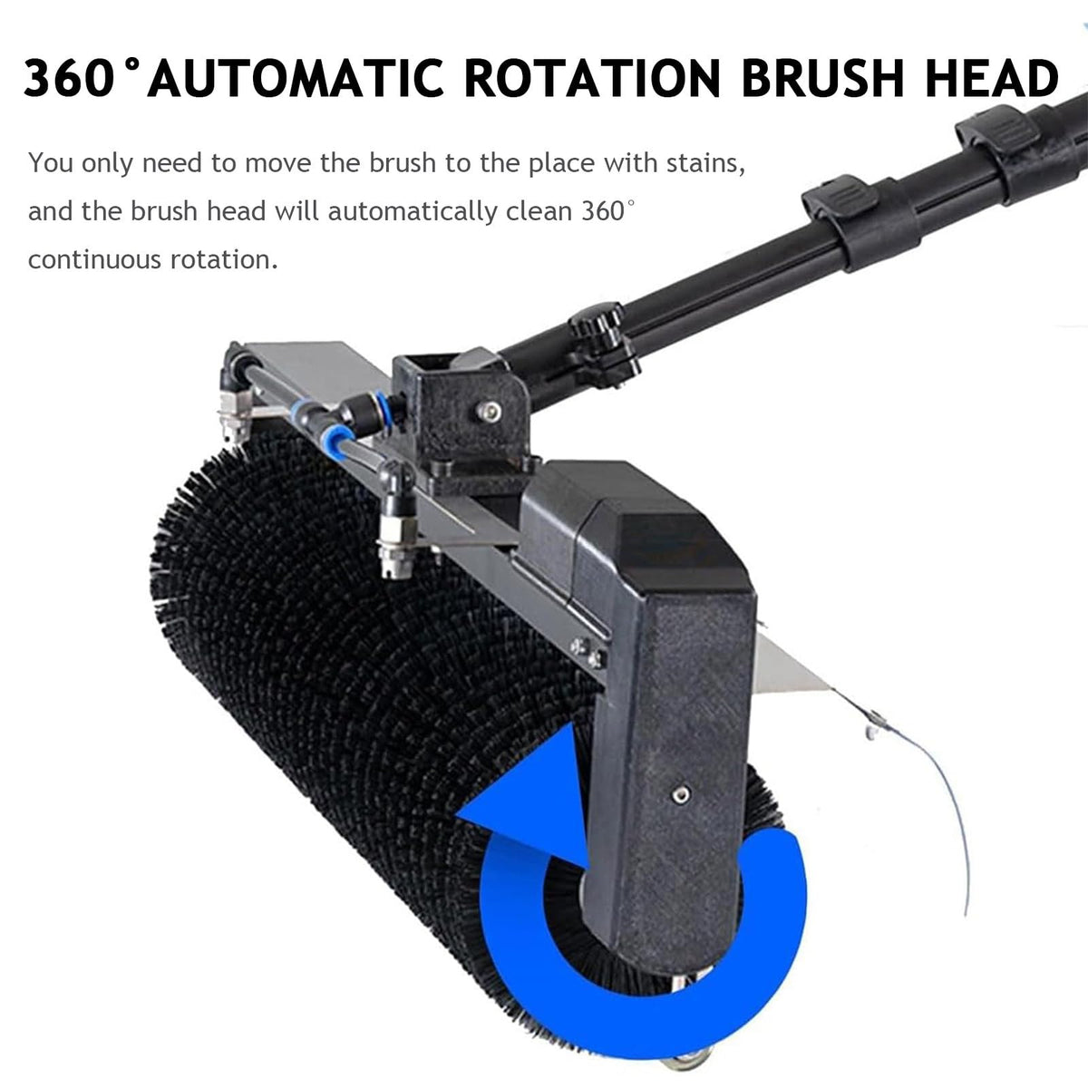 Telescopic Solar Panel Cleaning Brush 3.5–7.5m