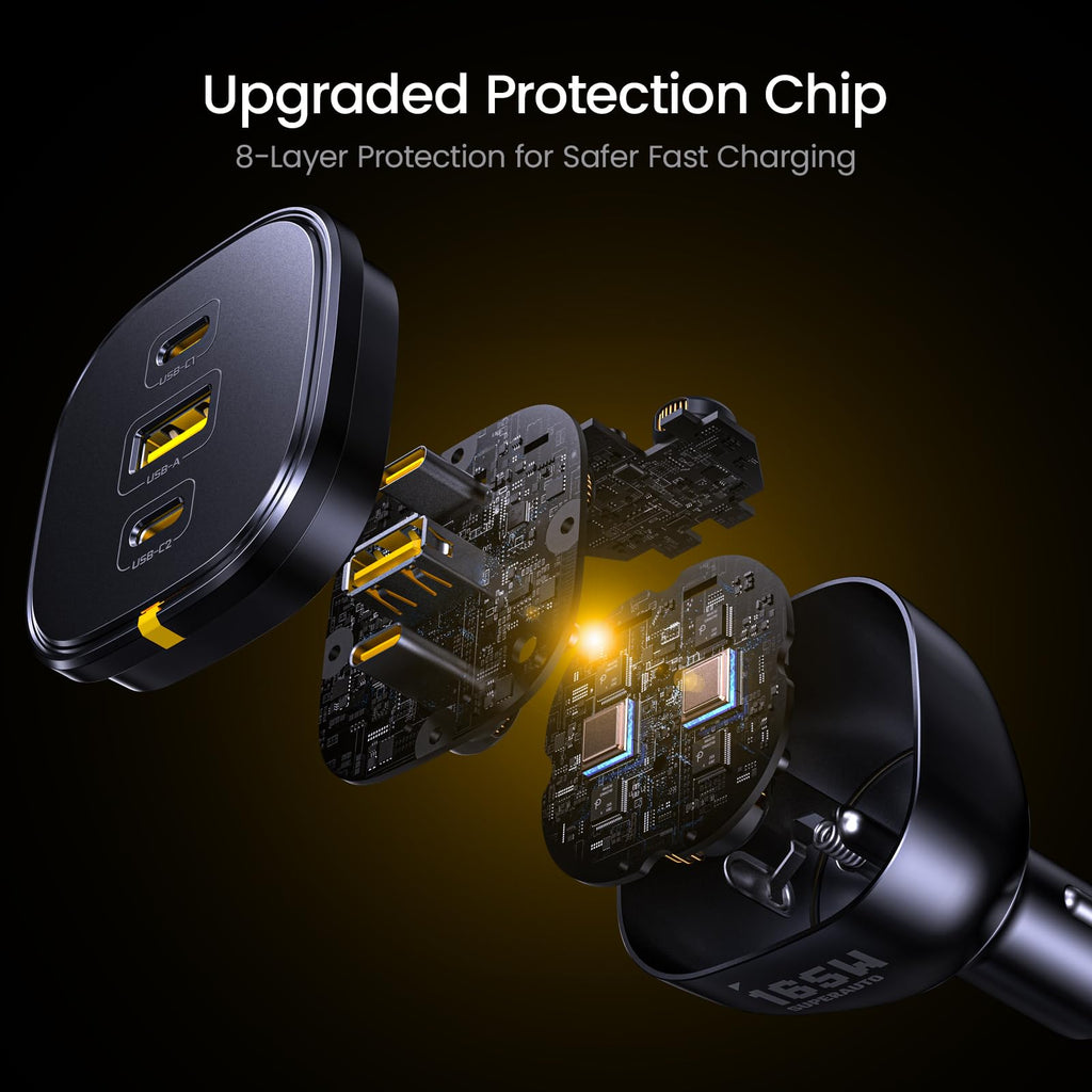 165W USB-C PD Car Charger & 40000mAh Power Bank Set