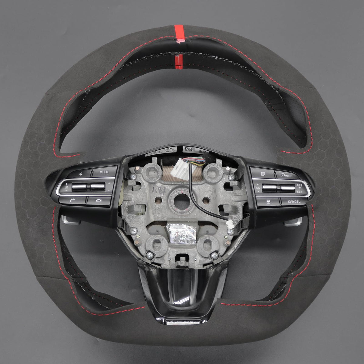 Hand-Stitched Steering Wheel Cover for Kia Stinger 2018–2022