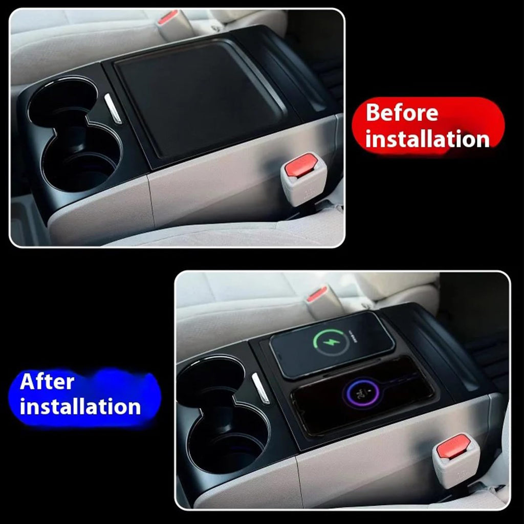 for Toyota Sienna 2015-2021 Car Center Console Phone Fast Wireless Charger Holder