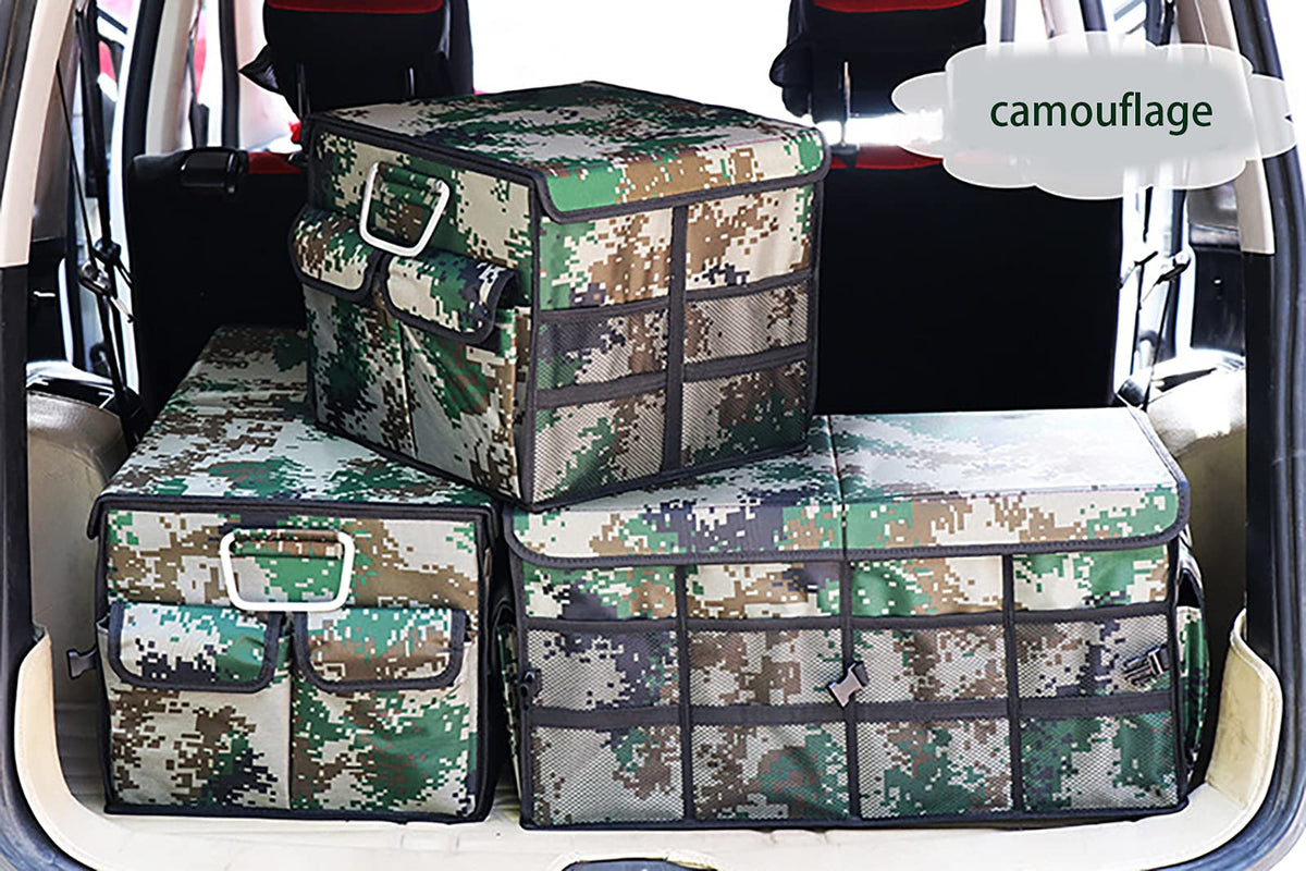 2-Piece Car Trunk Organizer with Detachable Lid