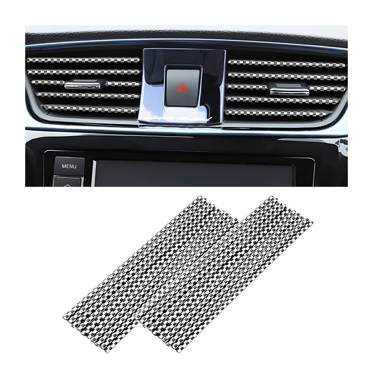 20-Piece Universal Car Air Vent Trim Set