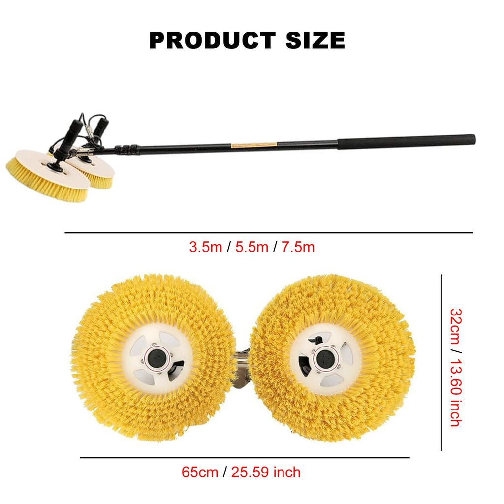 5.5m Cordless Telescopic Solar Panel Cleaning Brush