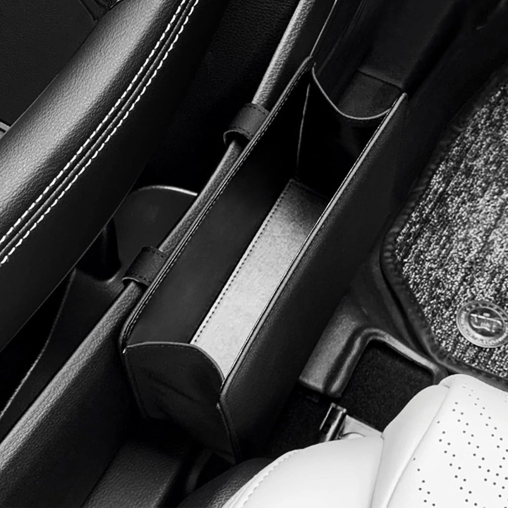 2-Pack Foldable Leather Car Trash Can