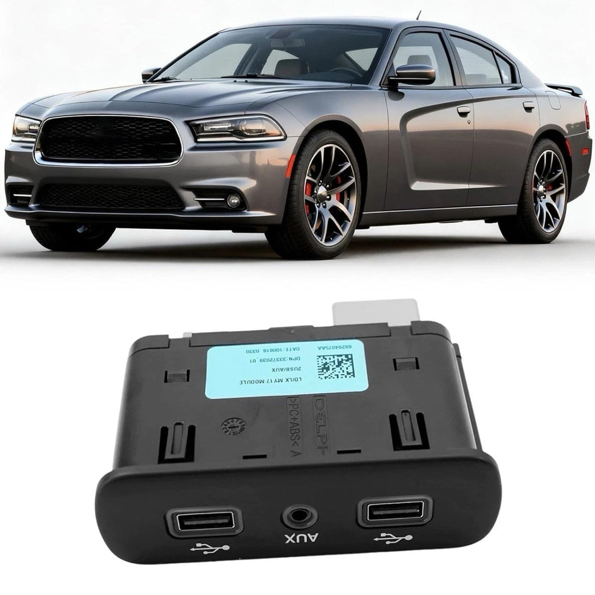 4-Port USB Car Media Charging Hub