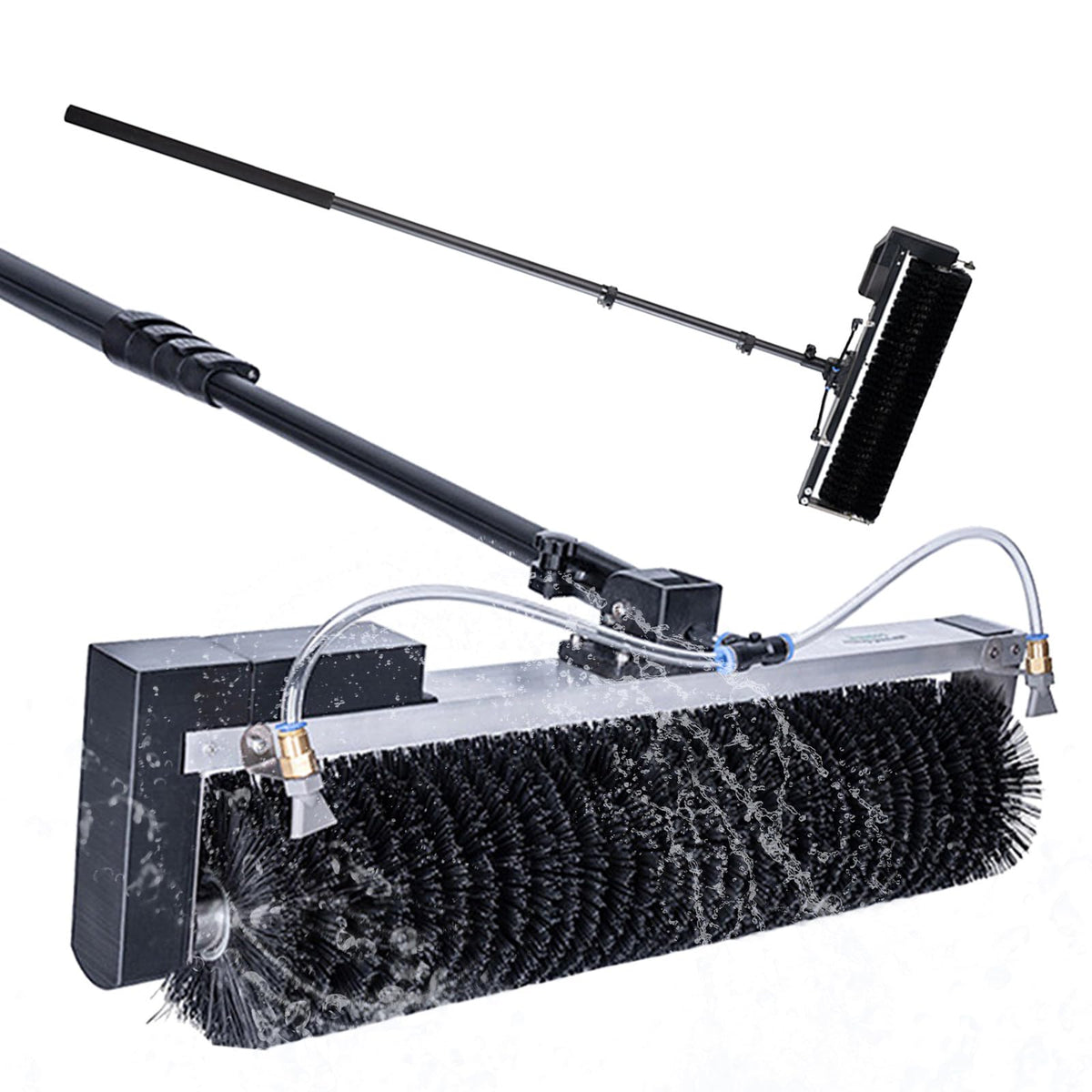 Telescopic Solar Panel Cleaning Brush 3.5–7.5m