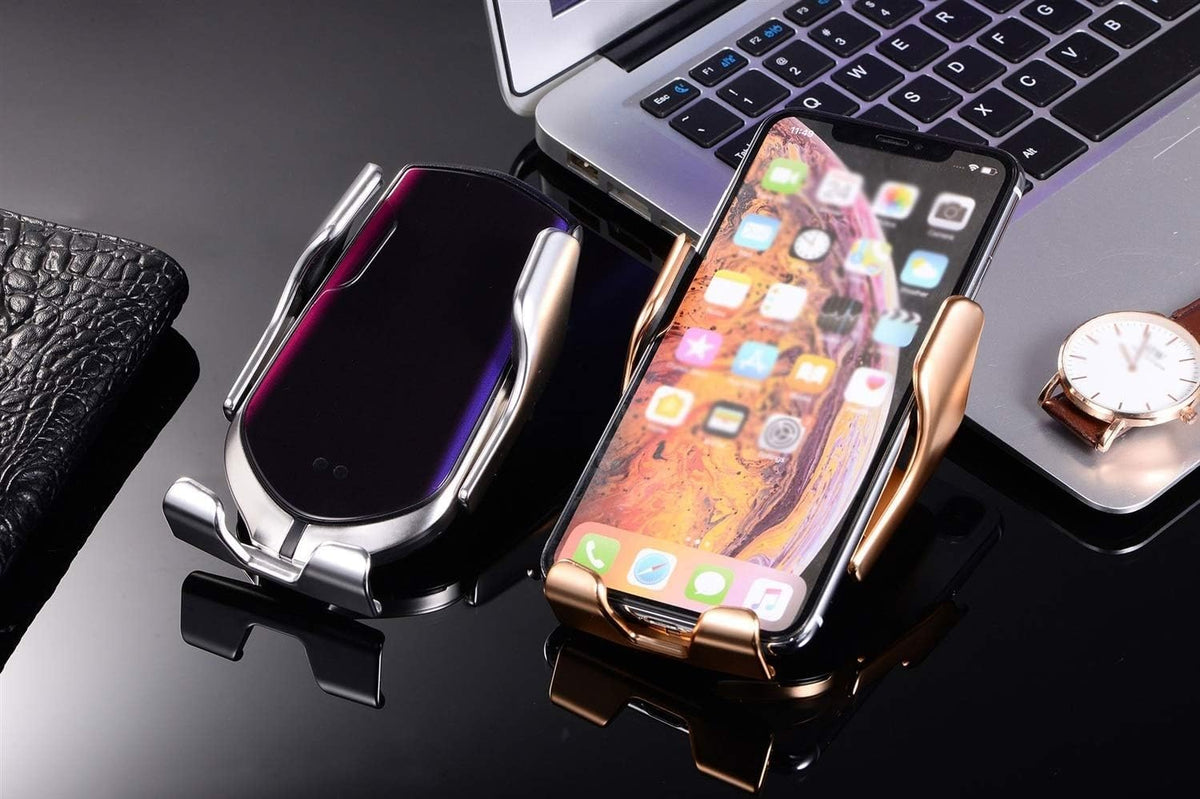 10W Automatic Clamping Car Phone Holder & Charger