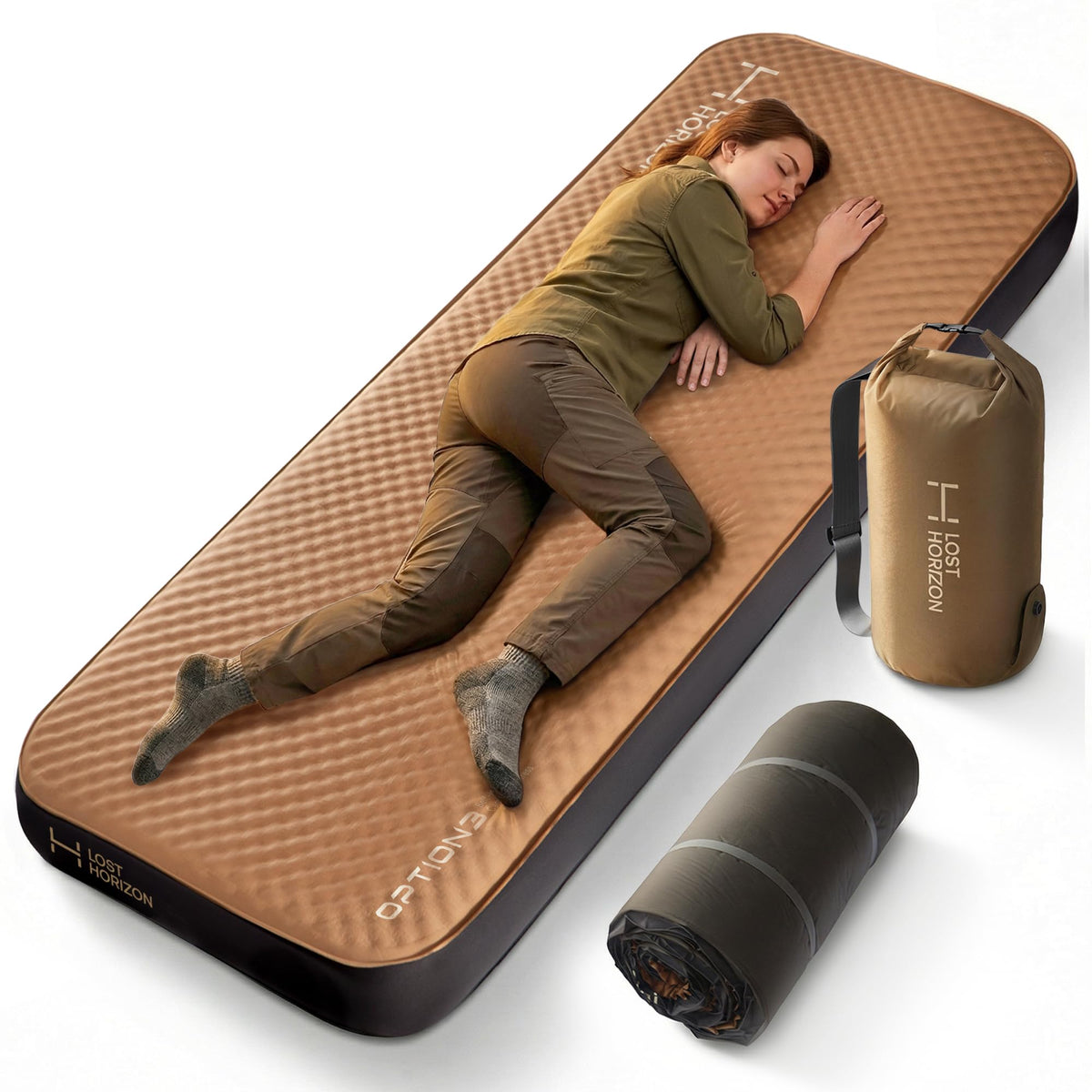 Lost Horizon Air & Foam Camping Mattress, Self-Inflating Sleeping Pad