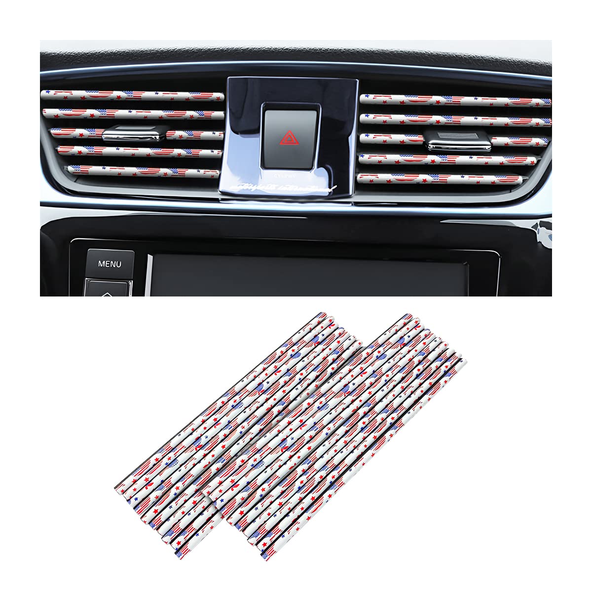 20-Piece Universal Car Air Vent Trim Set