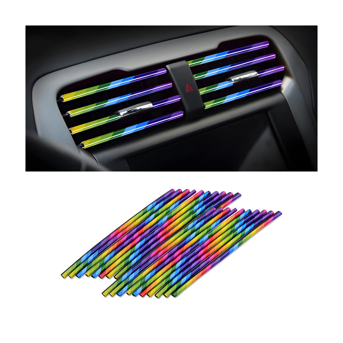 20-Piece Universal Car Air Vent Trim Set