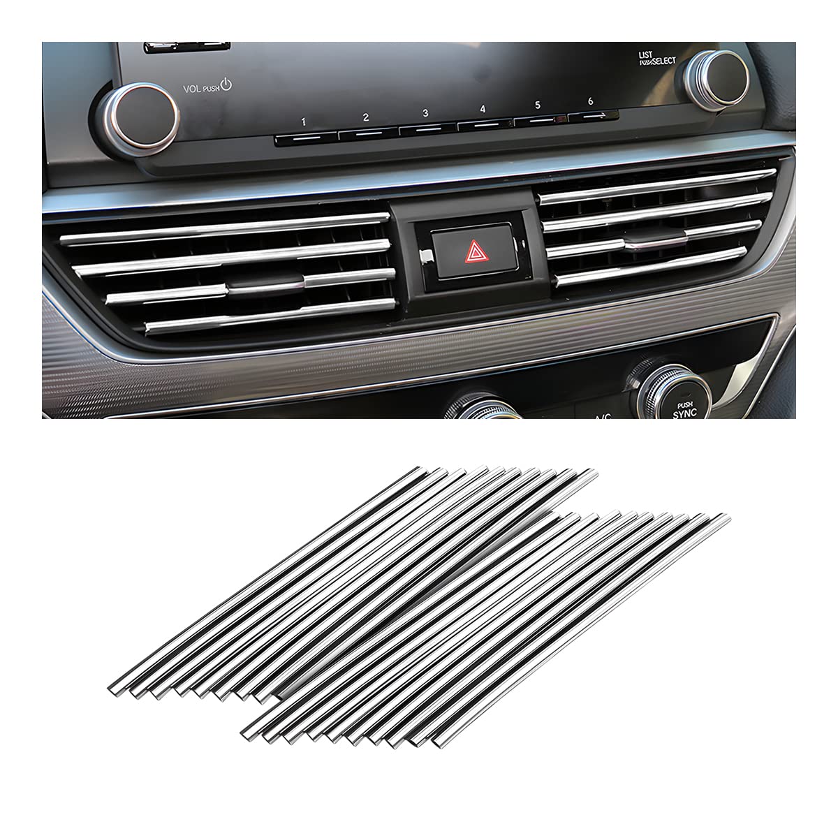 20-Piece Universal Car Air Vent Trim Set
