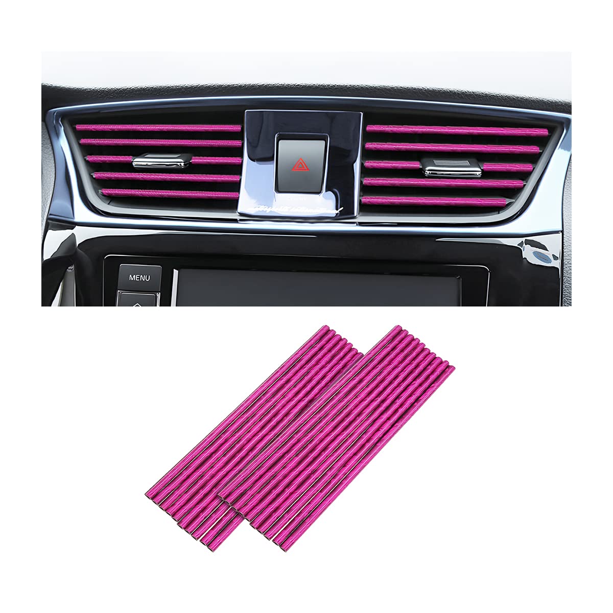 20-Piece Universal Car Air Vent Trim Set