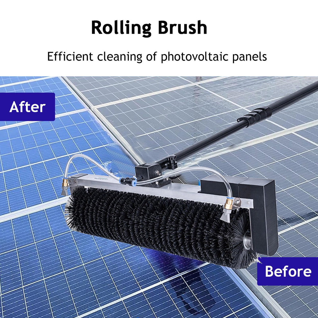 Telescopic Solar Panel Cleaning Brush 3.5–7.5m
