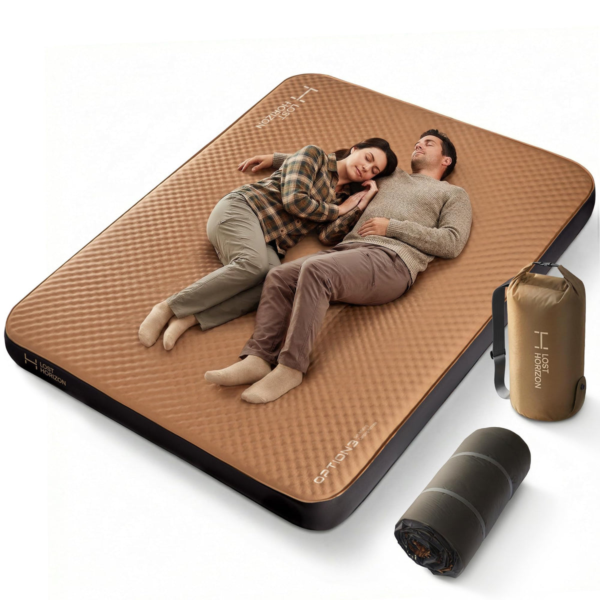 Lost Horizon Air & Foam Camping Mattress, Self-Inflating Sleeping Pad