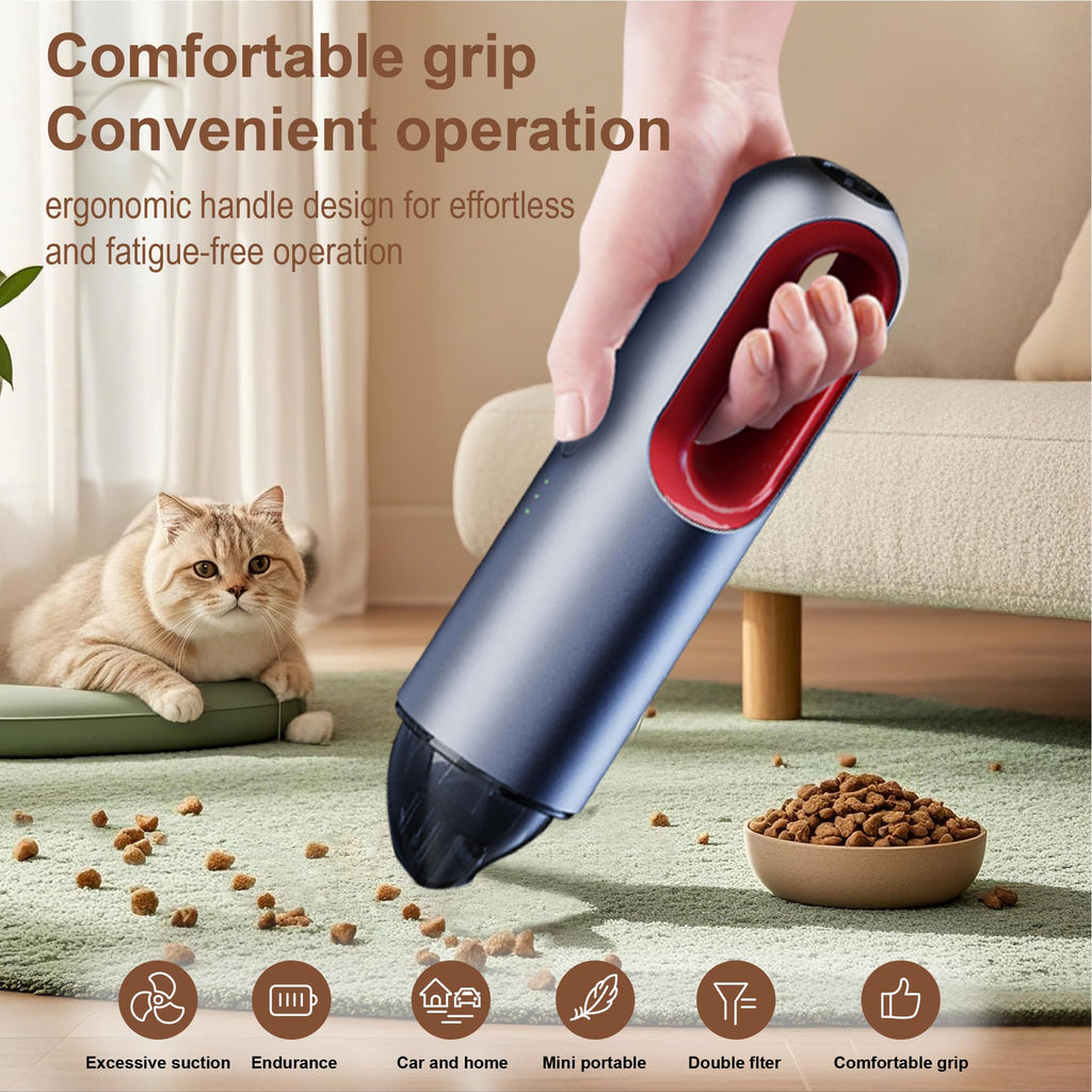 Portable Rechargeable Car Vacuum Cleaner with Strong Suction