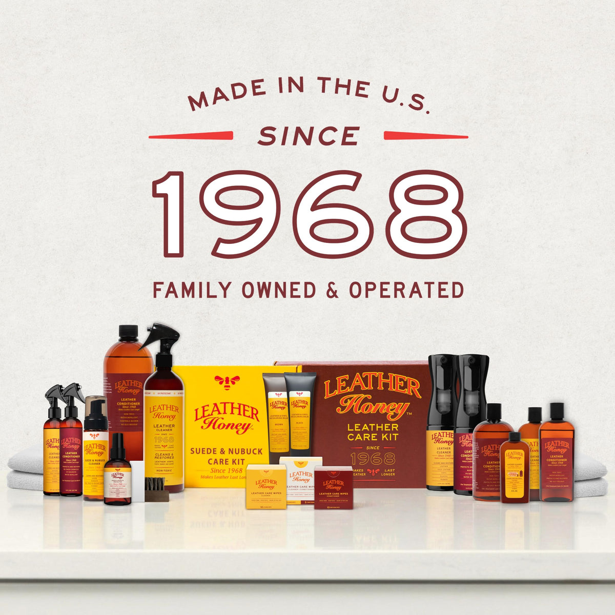 Complete Leather Cleaner & Conditioner Care Kit