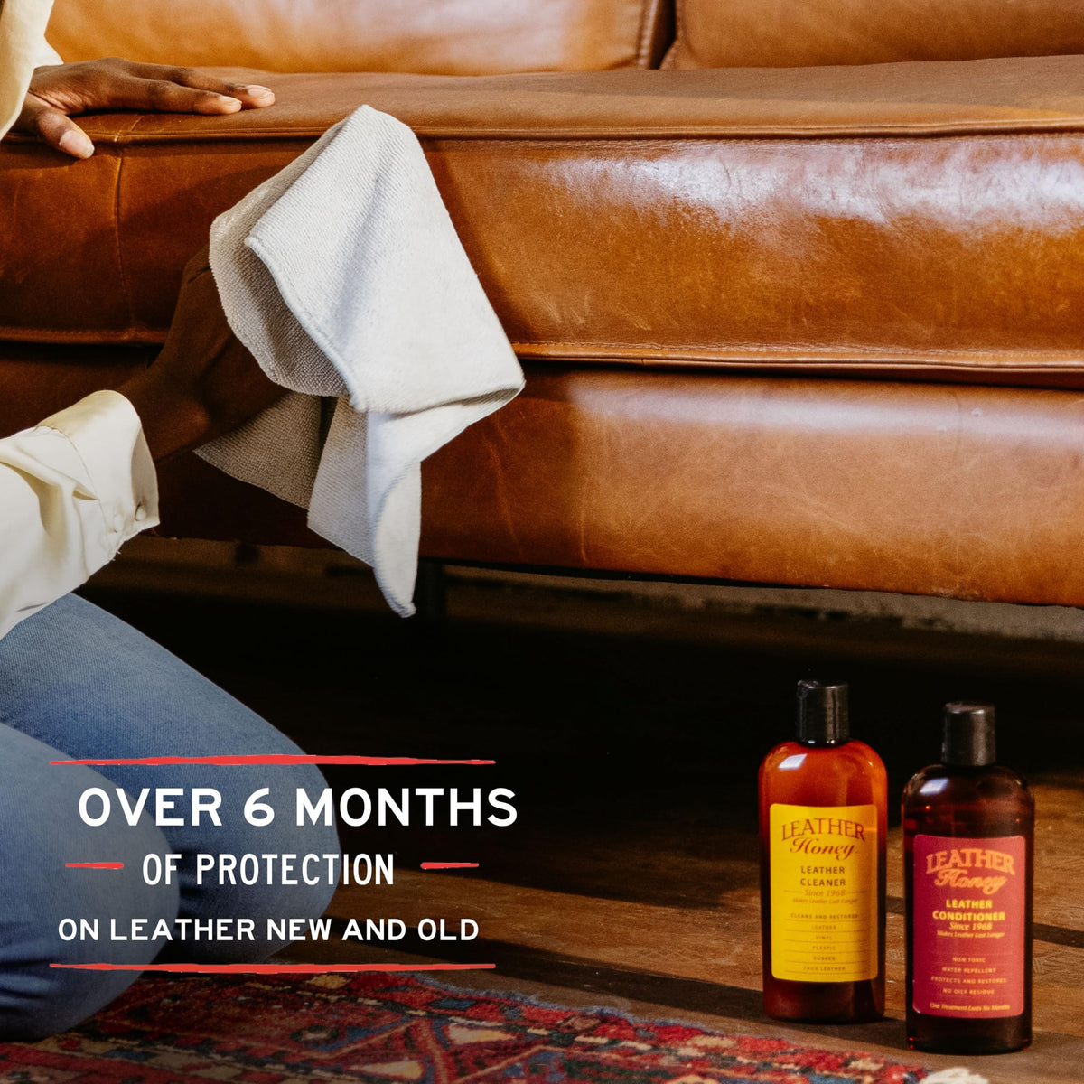 Complete Leather Cleaner & Conditioner Care Kit